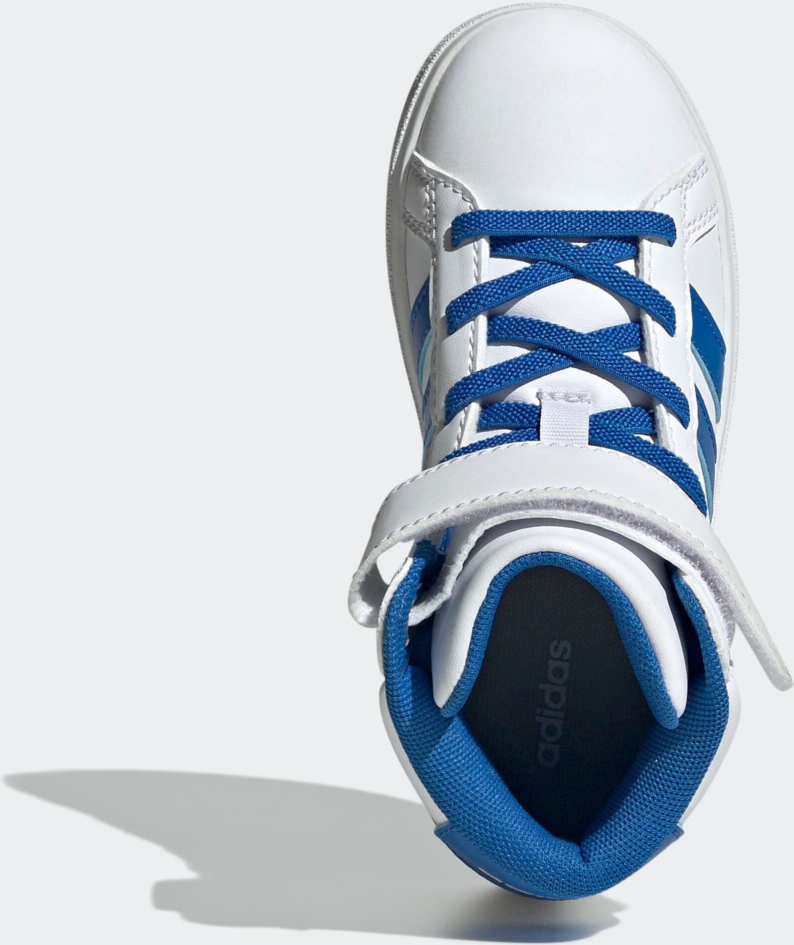 Sneaker ADIDAS SPORTSWEAR "GRAND COURT MID KIDS", Jungen, Gr. 30, blau (cloud weiß, bright royal, bright royal), Synthetik, Schuhe Sneaker, für Kinder cloud weiß, bright royal, bright royal 30