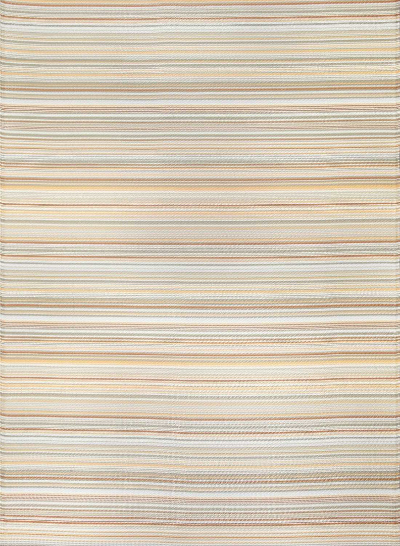 THE RUGS Rainbow Collection Outdoor Rug Striped Design in Beige Beige Rectangle 180 x 270 cm