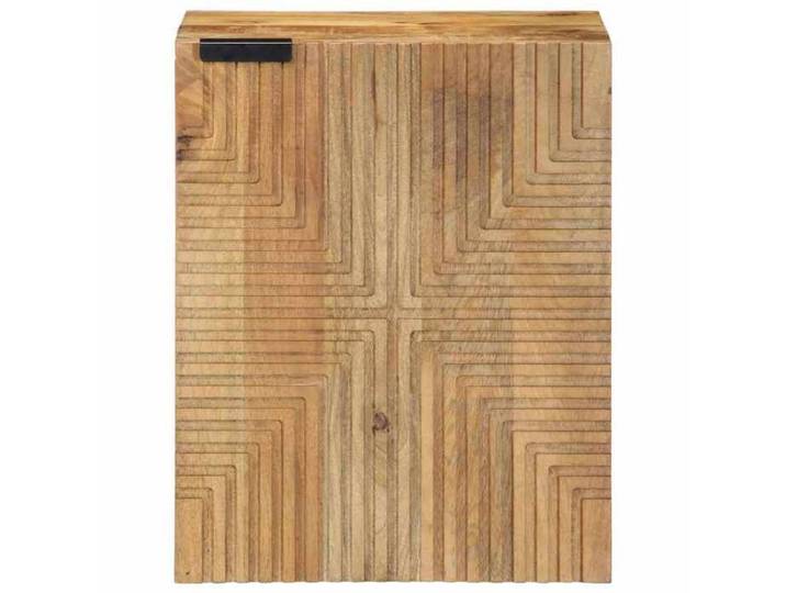 Remise Armoire de salle de bain - UU - Mobilier meuble de rangement suspendue marron bois massif manguier JILIMAISON2025 57560354