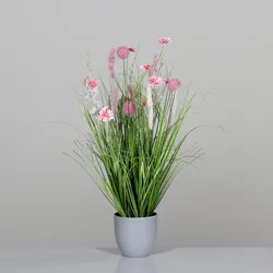 Kunstblume Wiesenblumen (H 70 cm) - pink - H 70 cm