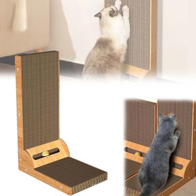 Inspire Daily Merch Cat Scratching Board L shaped Detachable Wooden Wear Resistant Scratch Resistant Furniture Protector Cat Scratching Board L shaped Detachable Wooden Wear Resistant Scratch Resistant Furniture Protector