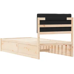 vidaXL, Bett, Holzbett (90 x 200 cm)