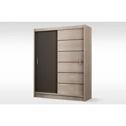 SCHWEBETÜRENSCHRANK NIDALE 203/215/61 cm 2-türig Sonoma Eiche