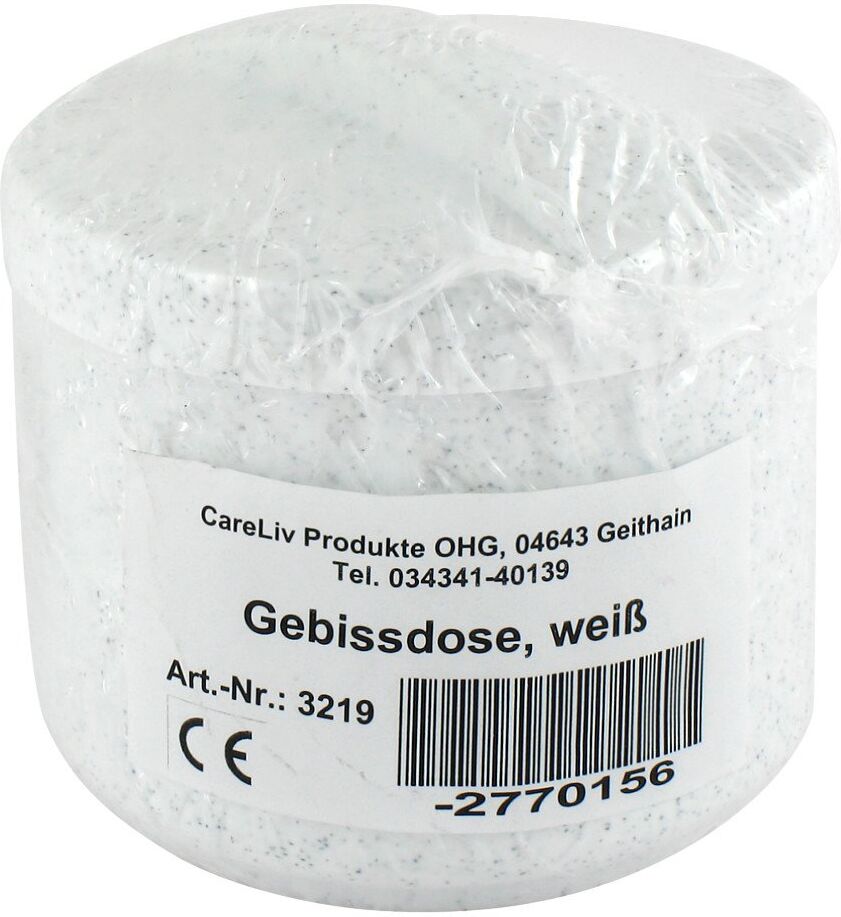 Careliv Produkte Gebissdose Mit Einsatz U.deckel Weiß 1stk