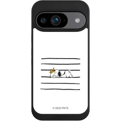 Nivocase Handyhülle für Google Pixel 9 Hülle NIVOpure Case Schwarz Hund Peanuts Snoopy (Google Pixel 9), Smartphone Hülle, Schwarz