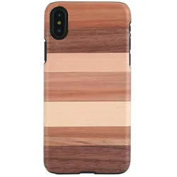 Man&Wood SmartPhone case iPhone X/XS sabbia black (Apple iPhone X, Apple iPhone XS), Smartphone Hülle, Schwarz