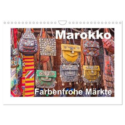 Marokko - Farbenfrohe Märkte (Wandkalender 2027 DIN A4 quer), CALVENDO Monatskalender