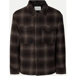 Hemdjacke Kariert Braun S