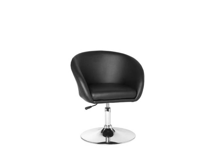 FineBuy Fauteuil Relax Similicuir Noir Pivotant Fauteuil Cocktail