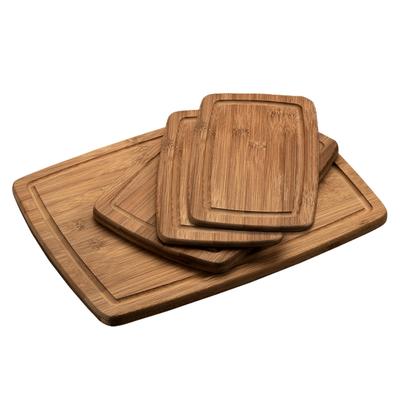 KESPER Schneidbrett-4erSet,dunkeler Bambus, FSC 5.2x38x28.5cm