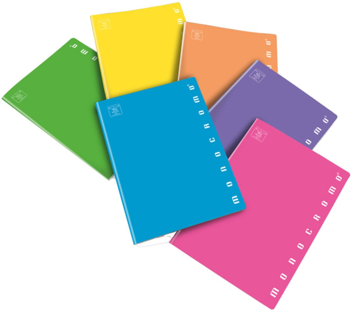Pigna Fluo schrijfblok en schrift A4 40 vel Meerkleurig