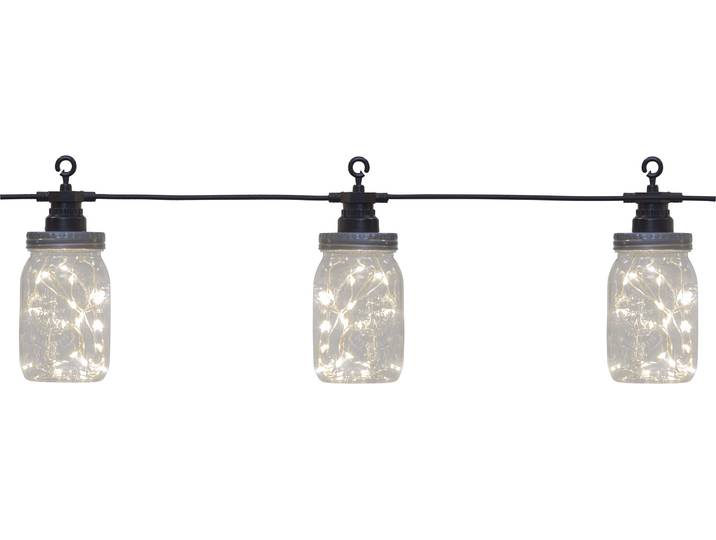 LED-Lichterkette Circus Bottle , transparent, Dioden 100 Stk. Flammen 10 Stk., Gesamtlänge 4,5m, PARFORCE TRADITIONAL HUNTING, Lichterketten, ca. 15x6,2 cm, ca. 4,5 m Länge, mit Trafo, outdoor, Vierfarb-Karton, LED-Lichterkette