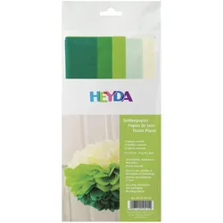 5x Heyda, Bastelpapier, Seidenpapier (20 g/m2, 10x)