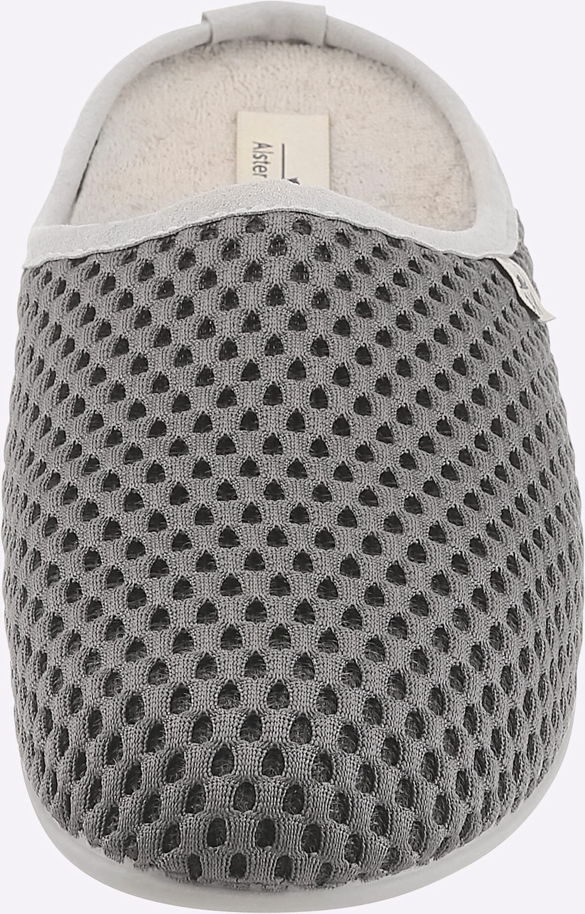 Pantoffel, Herren, Gr. 40, grau (beige), Textil, Schuhe Pantoffel beige 40