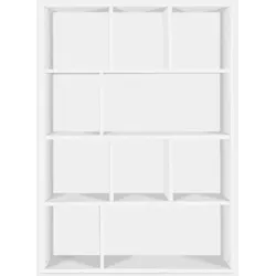 BÜCHERREGALE MOSAICO 116,5 / 159 / 34 cm Weiß