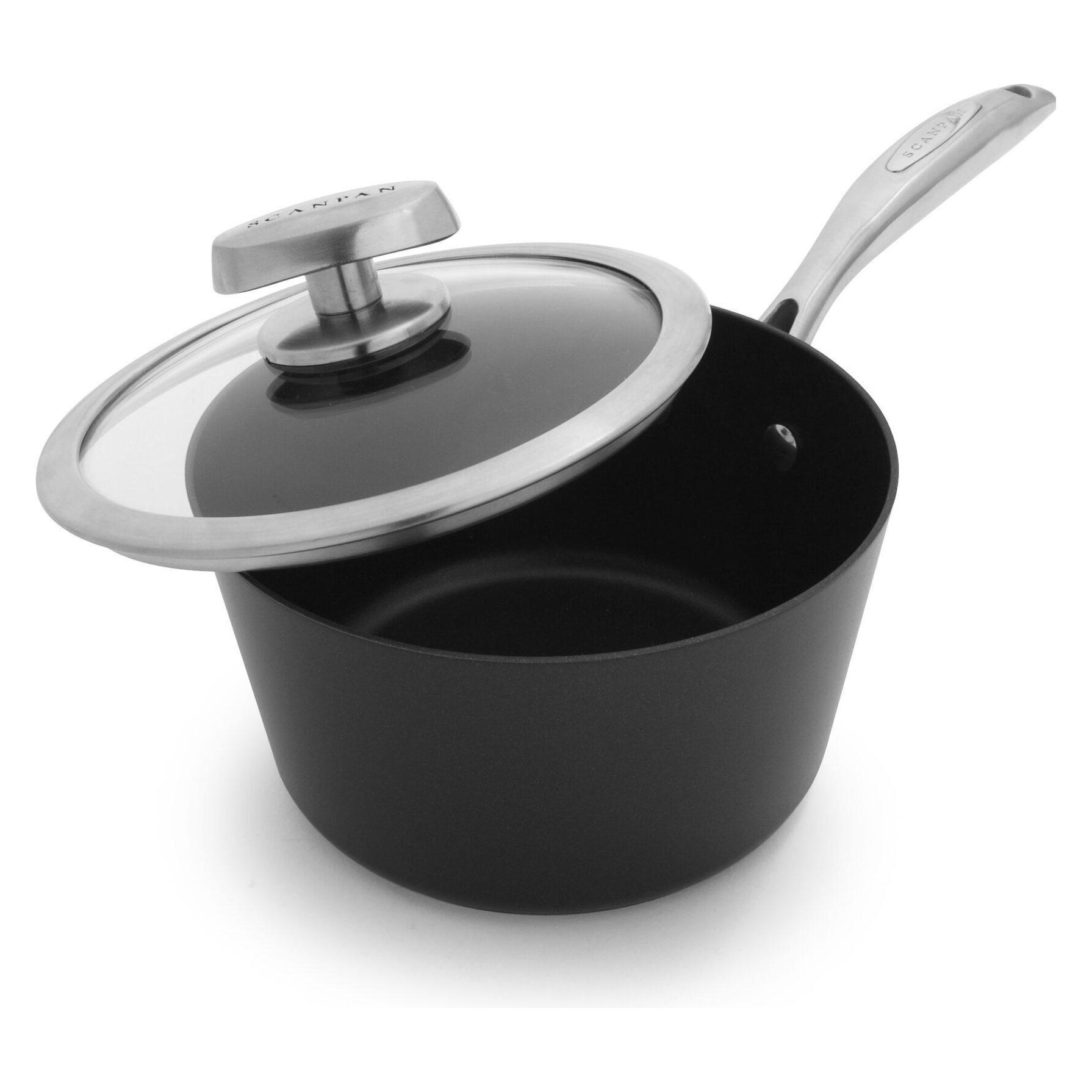 Scanpan 18 cm/1,8 L Stielkasserolle mit Deckel - Pro IQ (Kochtopf, Stielkasserolle, Aluminium, Edelstahl, Stahl, 18 x 12.50 cm) (SP68231800)