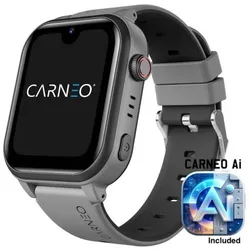 Carneo GuardKid+ 4G Platinum 2nd gen. Ai black (Schwarz, 4G), Smartwatch
