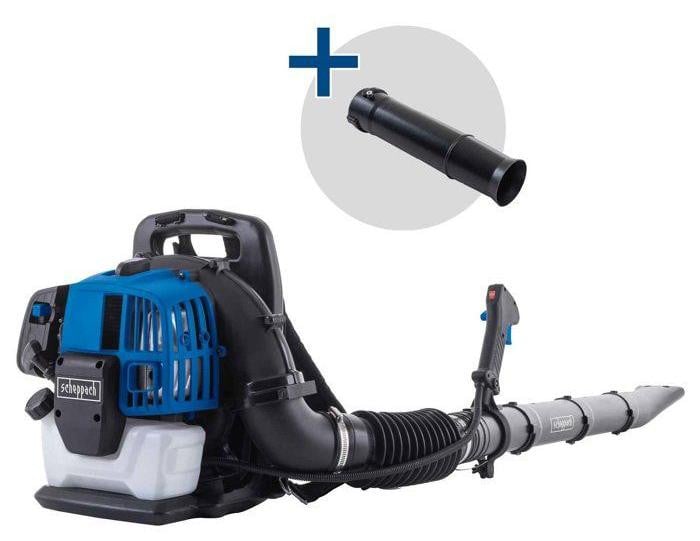 Scheppach LB5200BP PLB52BP Rugzakblazer met 2-takt benzinemotor en 51,7 cm³ hoogrendementsturbine