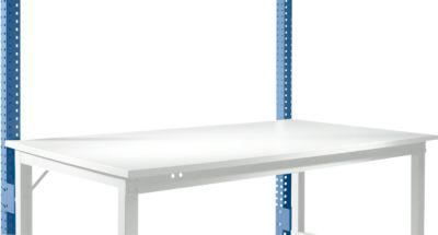 Aufbauportal, niedrig, Grundtisch SPEZIAL Arbeitstisch/Werkbank UNIVERSAL/PROFI, brillantblau