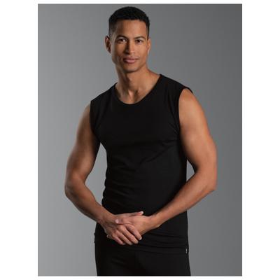 Unterhemd TRIGEMA "TRIGEMA Trägershirt aus Merinowolle", Herren, Gr. L, 1 Stk., Normalgrößen, schwarz, 80% Wolle (Merinowolle), 20% Polyamid, Unterhemden Unterhemd