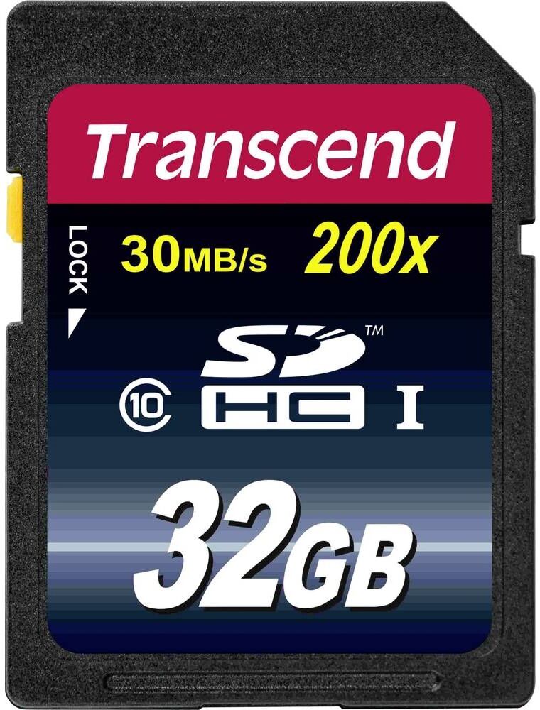 Tarjeta de Memoria 32GB SDHC NAND Clase 10 - TRANSCEND