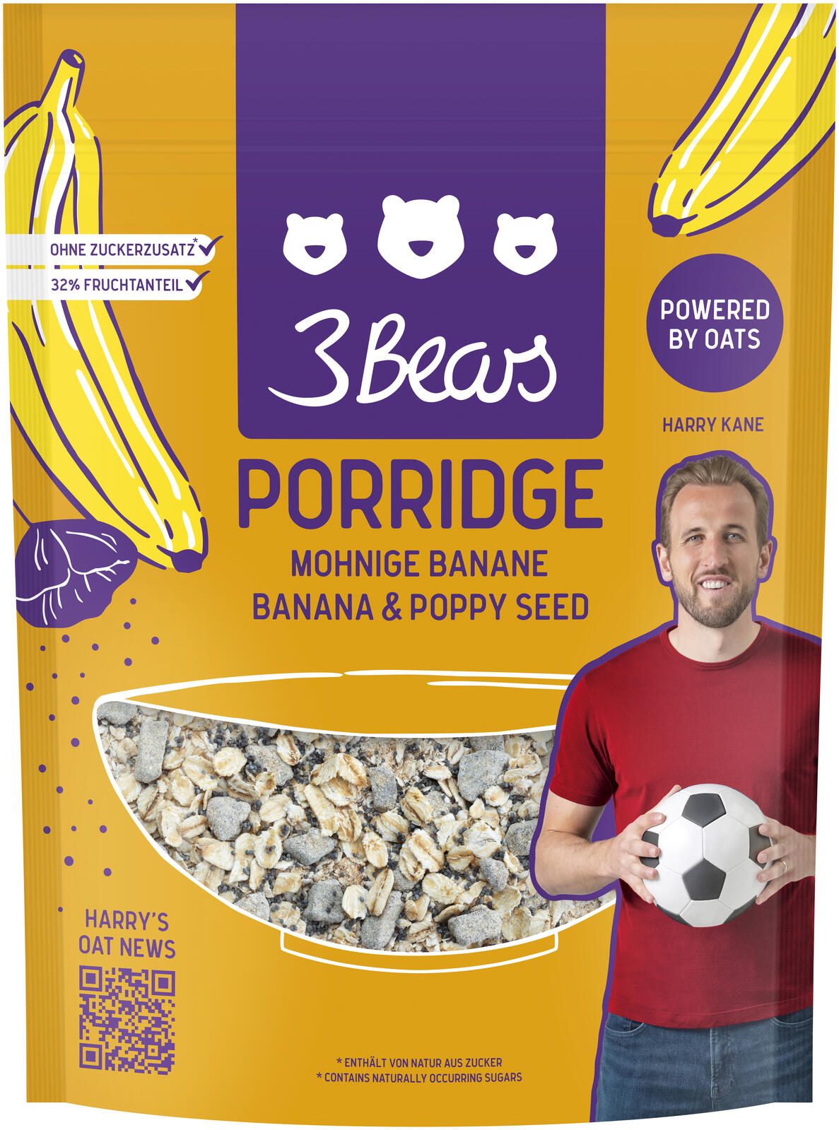 3Bears Porridge - Mohnige Banane 400,0 g 7000698