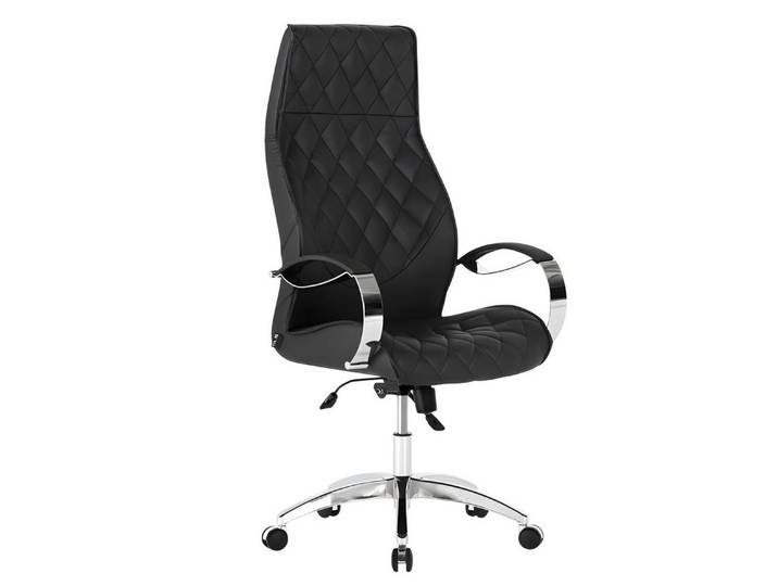 JVmoebel Schreibtischstuhl Schwarzer Designer Drehstuhl mit Armlehnen für das Arbeitszimmer