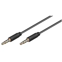 goobay Audio-Verbindungskabel 3,5 mm schwarz