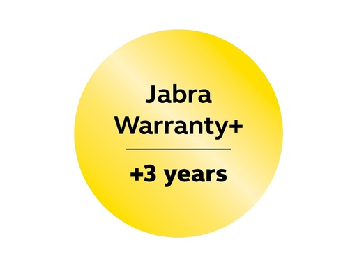 Jabra Warranty+ - Serviceerweiterung - erweiterte Garantie - 3 Jahre (ab ursprünglichem Kaufdatum des Geräts) (820X-39893-DE)