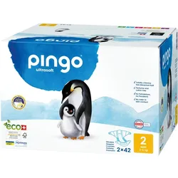 Bio Windeln Mini Jumbo 3-6Kg Pinguin - Pingo Swiss 84 ST