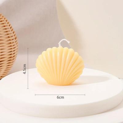 Uplift Picks Creative Aesthetic Decorative Candles Smokeless Handmade Scented Candle Set orange Shell