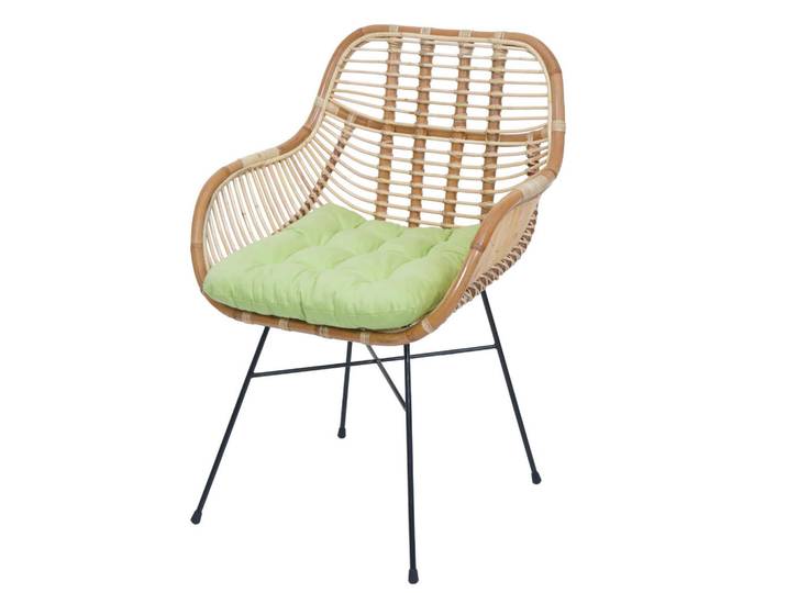 Jamb Esszimmerstuhl Braun, Grün, Holz, 66x93x58 cm, Esszimmer, Stuhl