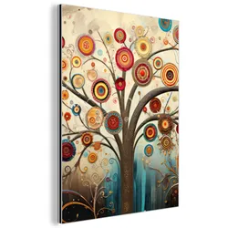 METALLBILD Baum - Baum des Lebens - Farbe 30x40 cm