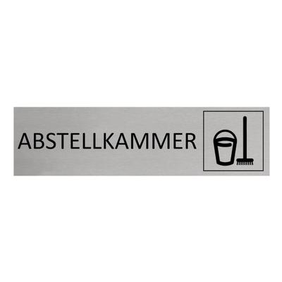 CombiCraft Aluminium Türschild Werkzeugschrank 165x45mm mit 3M-Tape zur Befestigung, einfache Kennzeichnung von Räumen und Bereichen