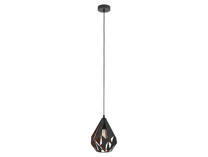 Suspension Carlton 1 noir\, cuivre Eglo 49997