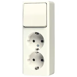 Jung SCHUKO-Zweifach-Steckdose 16A 250V, weiß 626 A