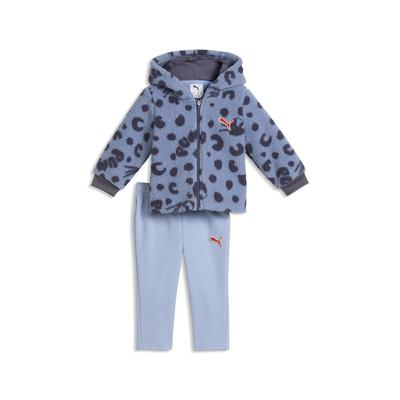 Jogginganzug PUMA "Minicats Imaginary Friend Trainingsanzug Kinder", Mädchen, Gr. 86, blau (chambray blau), Obermaterial: 100% Polyester. Kapuzenfutter: 100% Polyester, Sportanzüge Jogginganzug