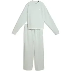 Puma Damen Freizeit / Mode Sommer GJ Anzüge Anzüge lang Da Loungewear Standard Sweat Suitt FL cl, Größe XL in Grün Grün