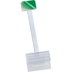 100 Regalwobbler Aluminium für Scannerschienen, 75 mm, 100 Stück, silber