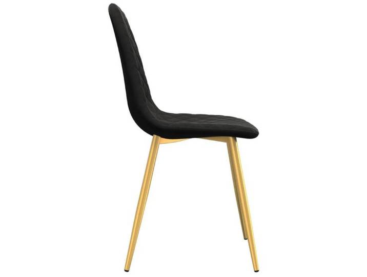 TOP 2026  Chaises à manger (lot de 6) - Pour 6 personnes - noir velours - 45x53.5x83 cm ccc839