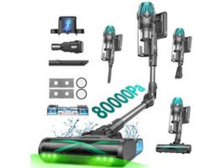 Aspirateur balai sans fil - VACTIDY - Blitz V15 Max - 80 kPa (130 AW) - 65 min autonomie - Sec/Humide