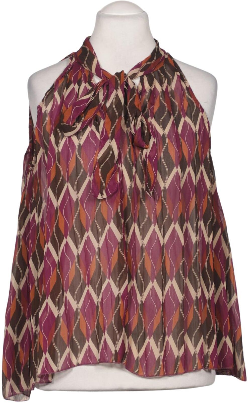 Review Damen Bluse, Mehrfarbig, Gr. M, Synthetik - Second Hand