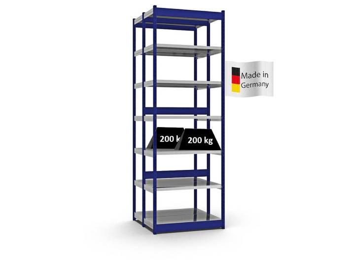 PROREGAL® Schwerlastregal Fachbodenregal Stecksystem Vierkant-Profil MAGNUS