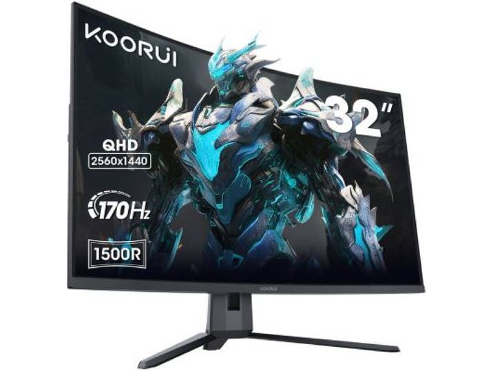 Koorui - Ecran Pc Gamer G3221sc 32 Incurvé 1500r Qhd 170hz Va Hdr10