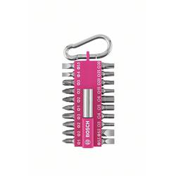 Bosch Accessories 2607012000 2607012000 Bit-Set Kreuzschlitz Phillips, Innen-Sechskant, Schlitz, Kreuzschlitz Pozidriv, Innen-Vielzahn (XZN) inkl. Bithalter