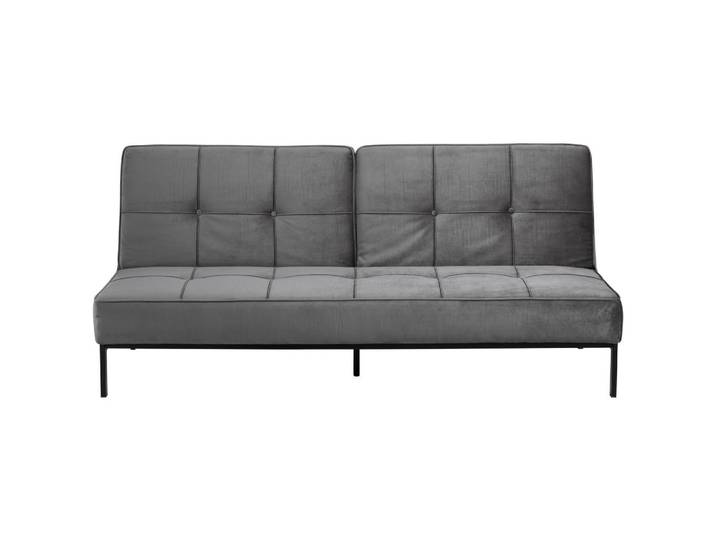 Mid.you Schlafsofa, Dunkelgrau, Metall, 198x87x95 cm, Stoffauswahl, Wohnzimmer, Sofas & Couches, Schlafsofas, Klappsofa