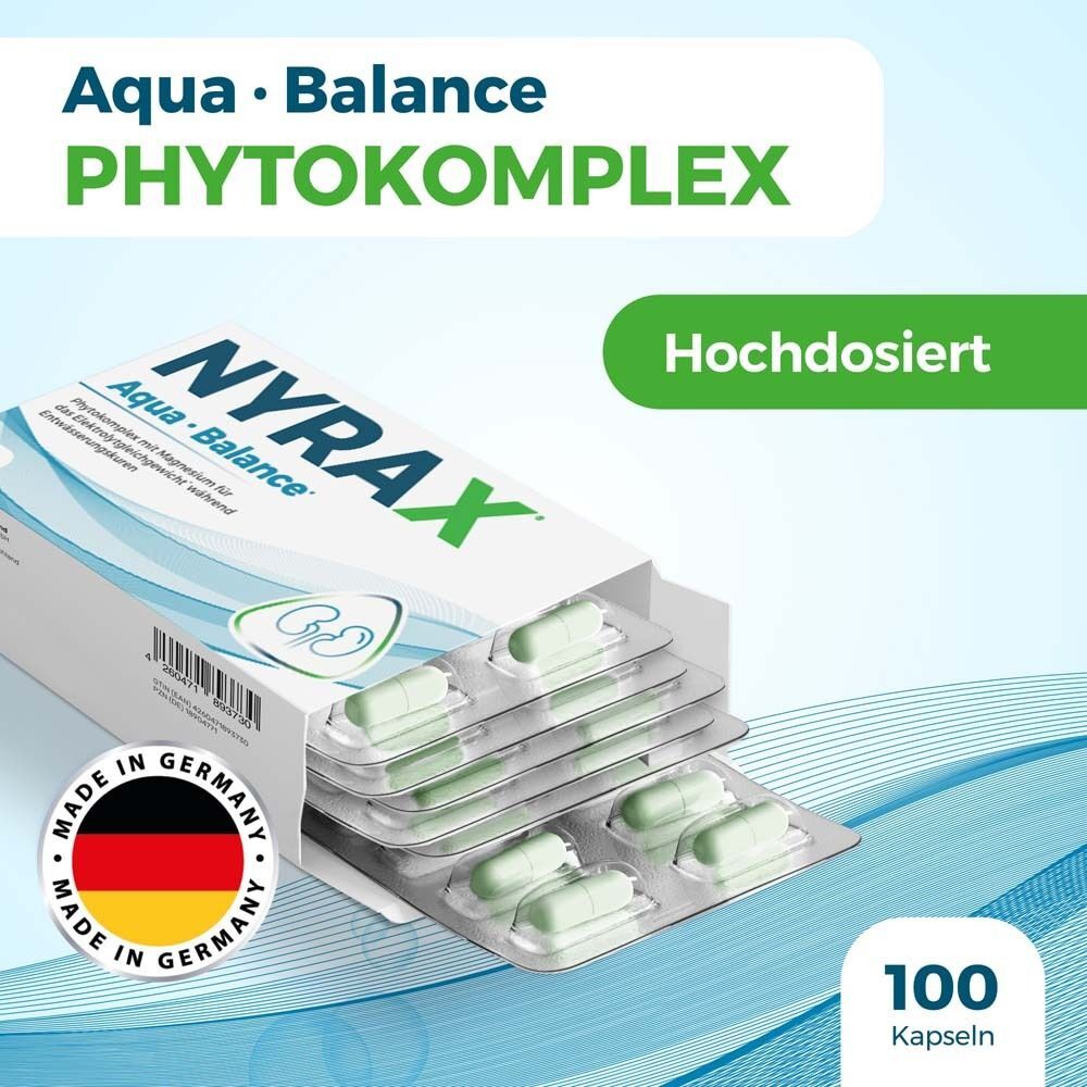 Nyrax Aqua Balance während Entwässerungs-Kuren Kps 100 St Kapseln