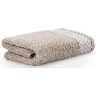 Handtuch MÖVE FOR FROTTANA "Oriental Ornaments", weiß (cashmere), B:50cm L:100cm, Walkfrottier, Obermaterial: 100% Baumwolle, Handtücher, pflegeleichte Qualität, Made in Germany