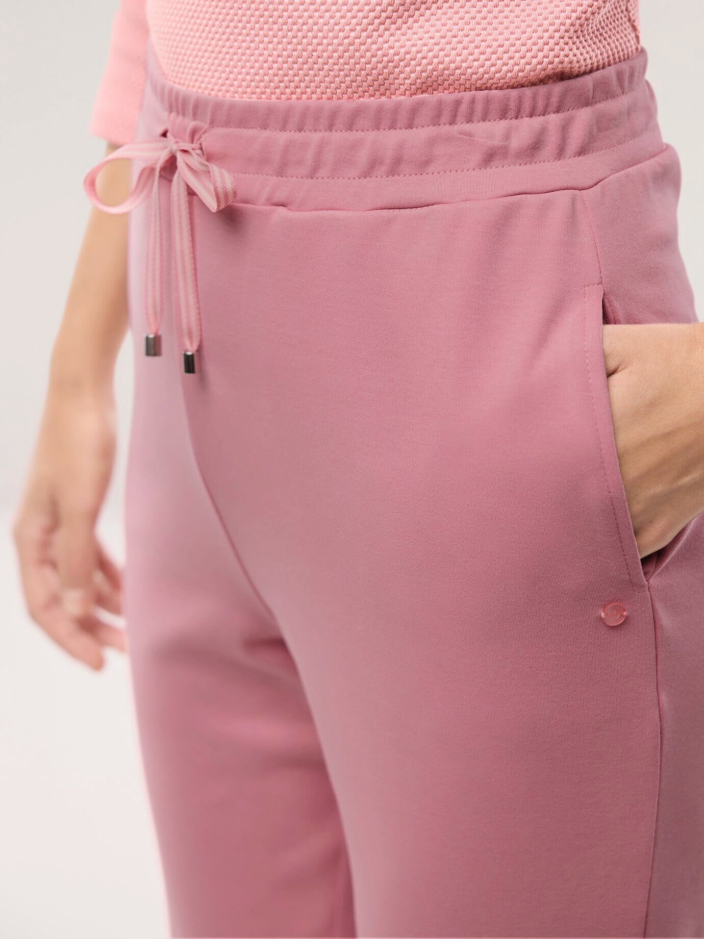 Walbusch Baumwollstretch Hose, untersetzte Größen, Farbe Rosa, 40, perfekte Passform bequem Damen