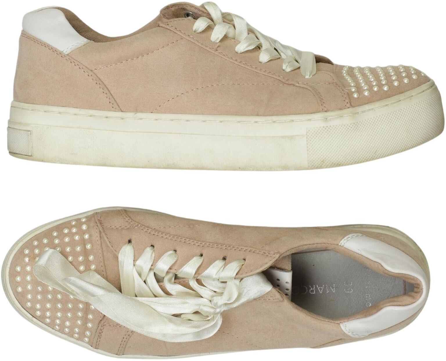 Marco Tozzi Damen Sneaker, Beige, Gr. EU 39, Kunstleder - Second Hand